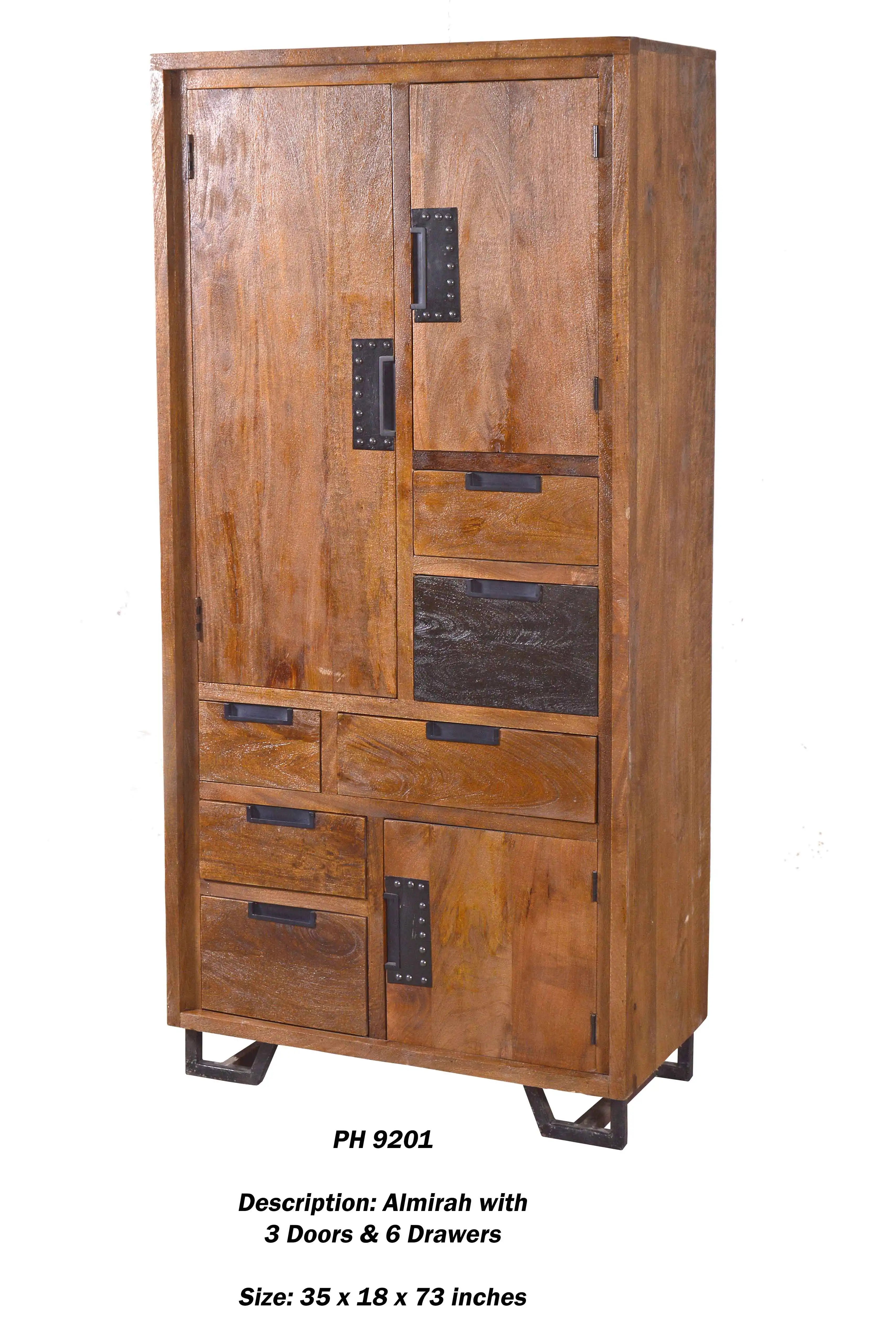 Almirah with 4 Doors & 5 Drawers
(KD) - popular handicrafts